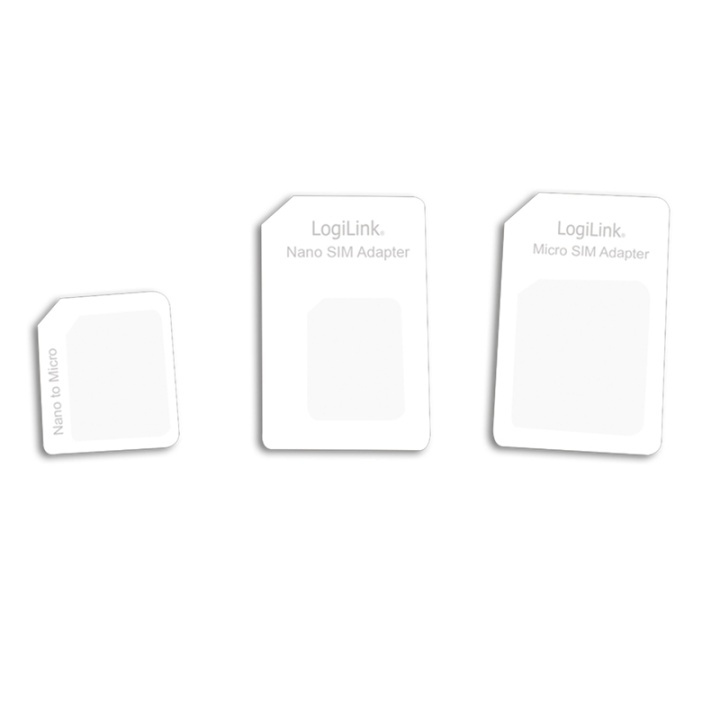 LogiLink SIM-kortsadaptrar 3-pack in the group SMARTPHONE & TABLETS / Other accessories / Other at TP E-commerce Nordic AB (38-66586)