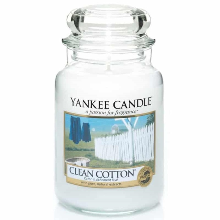 Yankee Candle Classic Large Jar Clean Cotton Candle 623g in the group BEAUTY & HEALTH / Fragrance & Perfume / Other fragrances / Scented candles at TP E-commerce Nordic AB (38-67627)