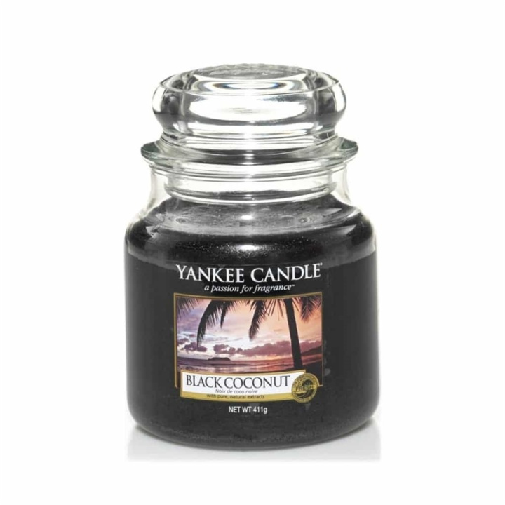 Yankee Candle Classic Medium Jar Black Coconut Candle 411g in the group BEAUTY & HEALTH / Fragrance & Perfume / Other fragrances / Scented candles at TP E-commerce Nordic AB (38-67660)