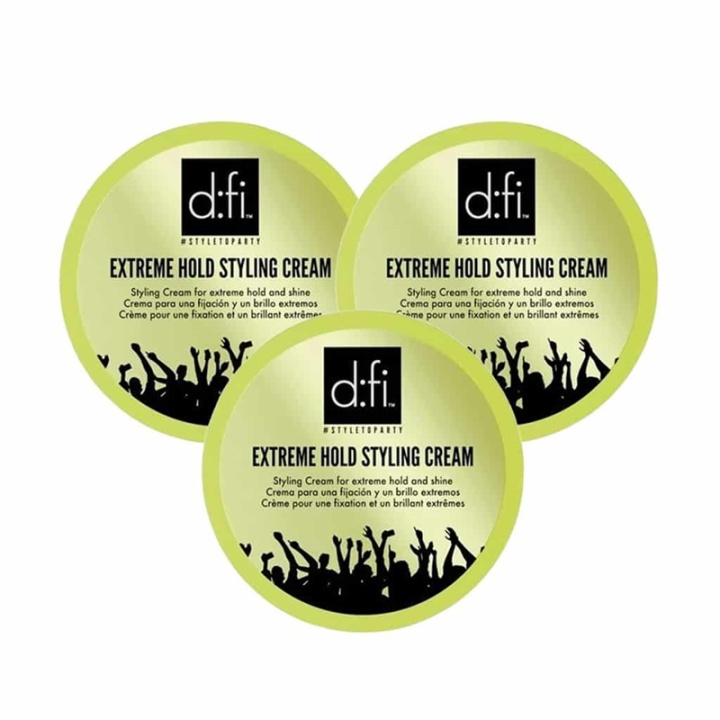 3-pack D:fi Extreme Cream 75g in the group BEAUTY & HEALTH / Hair & Styling / Hair styling / Hair wax at TP E-commerce Nordic AB (38-67971)