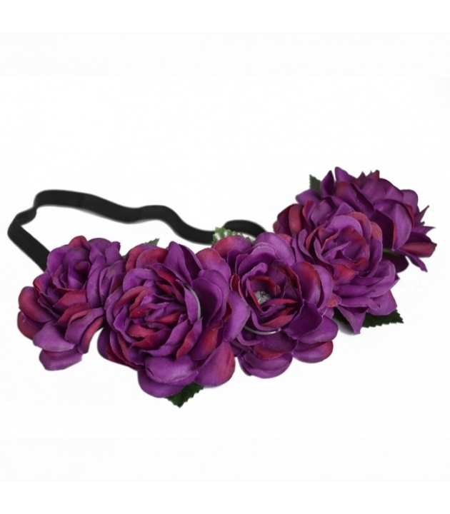 Hårband Blomkrans - Purple in the group BEAUTY & HEALTH / Hair & Styling / Hair accessories at TP E-commerce Nordic AB (38-68038)