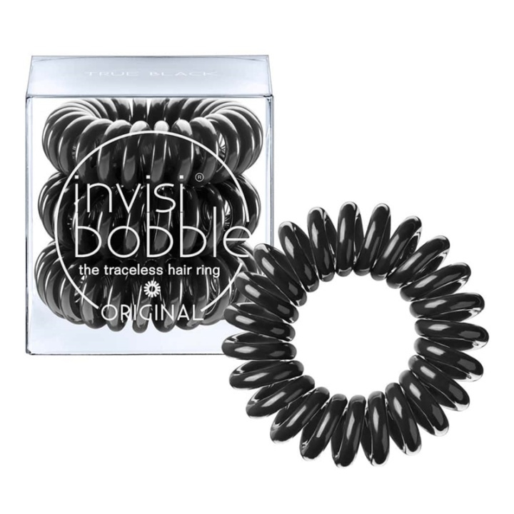 Invisibobble Original - True Black 3-pack in the group BEAUTY & HEALTH / Hair & Styling / Hair accessories at TP E-commerce Nordic AB (38-68052)
