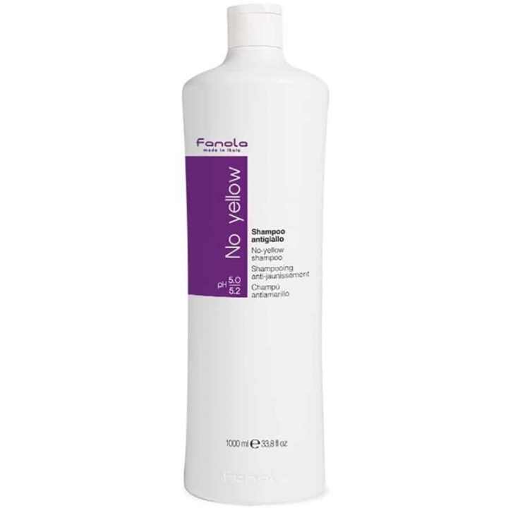 Fanola No Yellow Schampoo 1000ml in the group BEAUTY & HEALTH / Hair & Styling / Hair care / Hair Dye / Silver shampoo at TP E-commerce Nordic AB (38-68161)