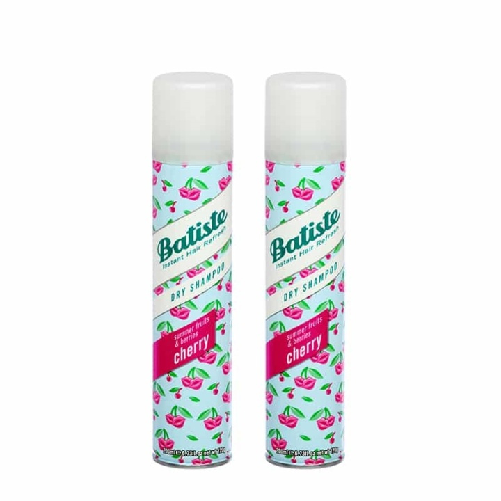 2-pack Batiste Dry Shampoo Cherry 200ml in the group BEAUTY & HEALTH / Hair & Styling / Hair care / Dry schampoo at TP E-commerce Nordic AB (38-68251)