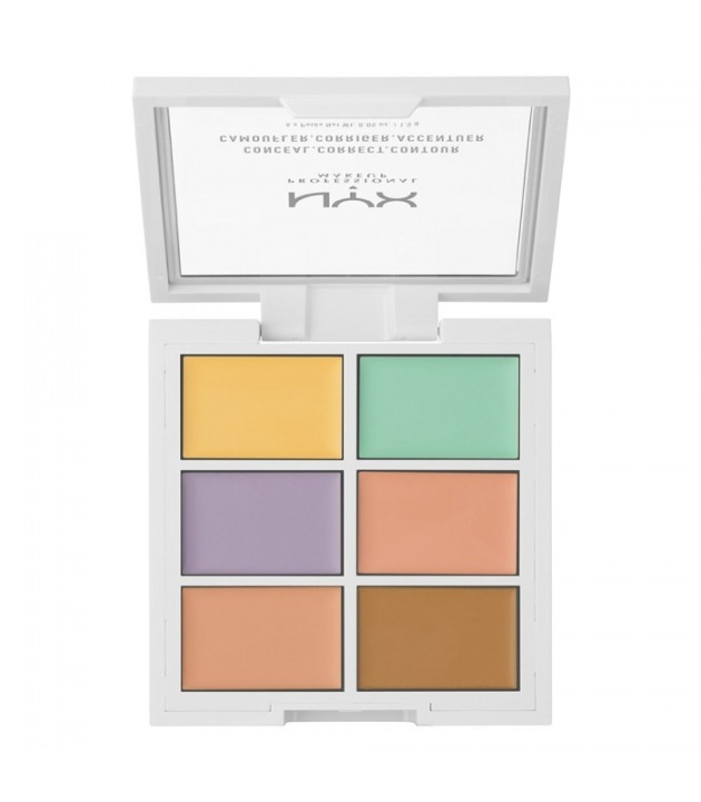 NYX PROF. MAKEUP 3C Palette Color Correcting Concealer in the group BEAUTY & HEALTH / Makeup / Facial makeup / Concealer at TP E-commerce Nordic AB (38-68801)
