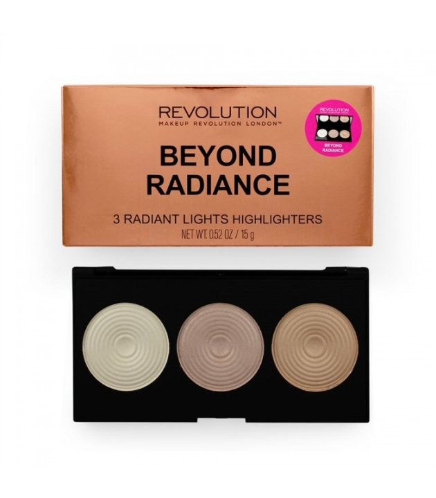 Makeup Revolution Highlighter Palette - Beyond Radiance in the group BEAUTY & HEALTH / Makeup / Facial makeup / Contour/Highlight at TP E-commerce Nordic AB (38-68876)