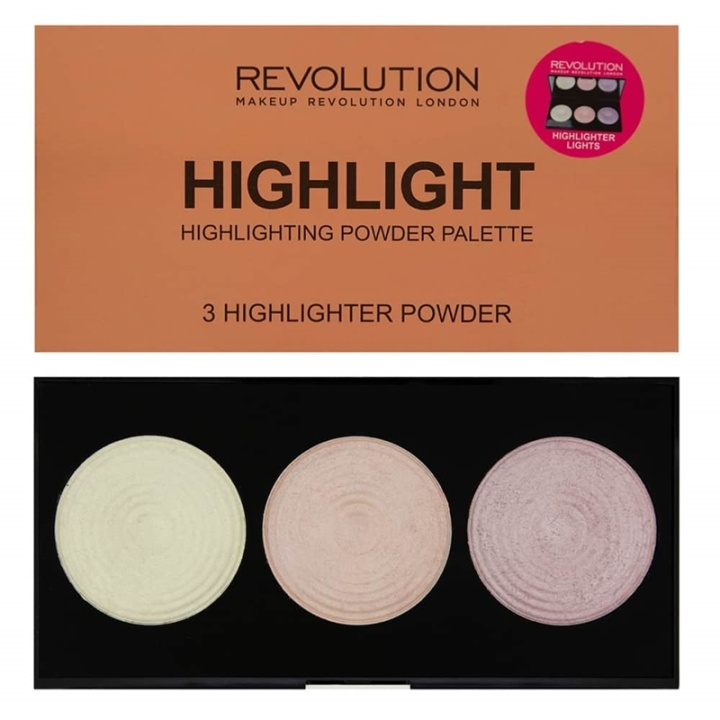 Makeup Revolution Highlighter Palette - Highlight in the group BEAUTY & HEALTH / Makeup / Facial makeup / Contour/Highlight at TP E-commerce Nordic AB (38-68877)