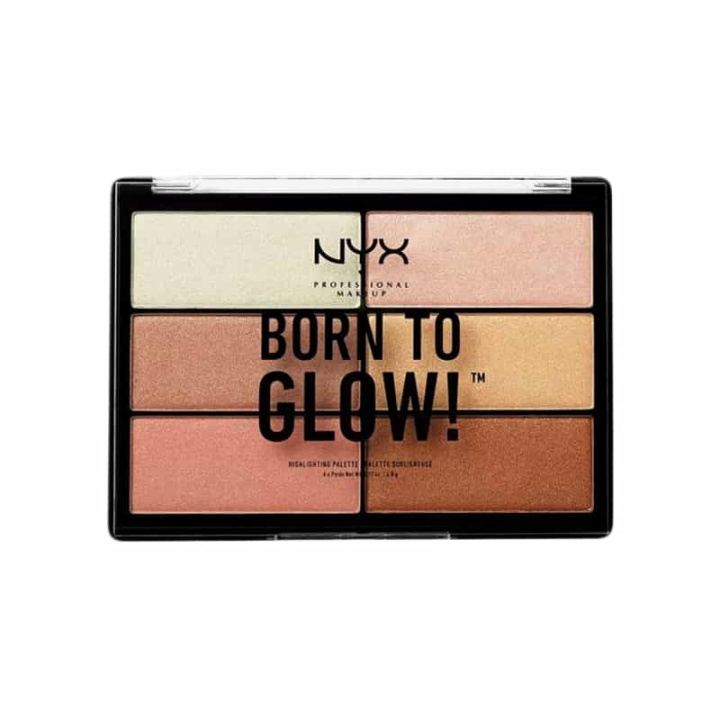 NYX PROF. MAKEUP Born To Glow Highlighting Palette in the group BEAUTY & HEALTH / Makeup / Facial makeup / Contour/Highlight at TP E-commerce Nordic AB (38-68906)