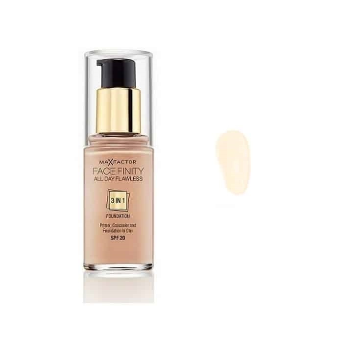 Max Factor Facefinity 3 In 1 Foundation 30 Porcelain in the group BEAUTY & HEALTH / Makeup / Facial makeup / Foundation at TP E-commerce Nordic AB (38-68981)