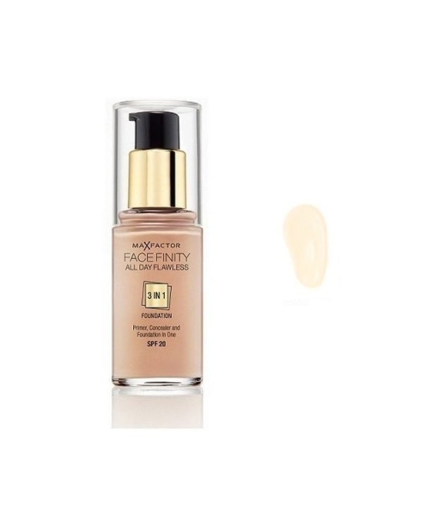 Max Factor Facefinity 3 In 1 Foundation 33 Crystal Beige in the group BEAUTY & HEALTH / Makeup / Facial makeup / Foundation at TP E-commerce Nordic AB (38-68982)