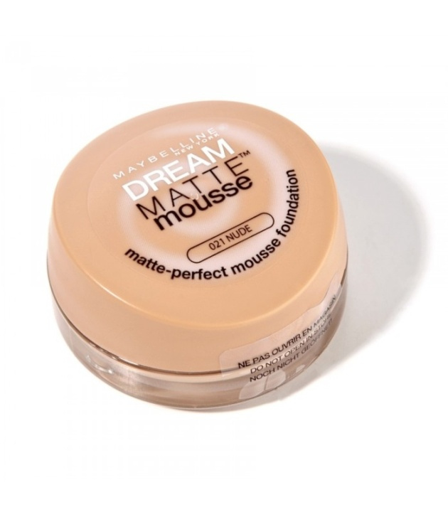 Maybelline Dream Matte Mousse Foundation 18ml 21 Nude in the group BEAUTY & HEALTH / Makeup / Facial makeup / Foundation at TP E-commerce Nordic AB (38-69025)
