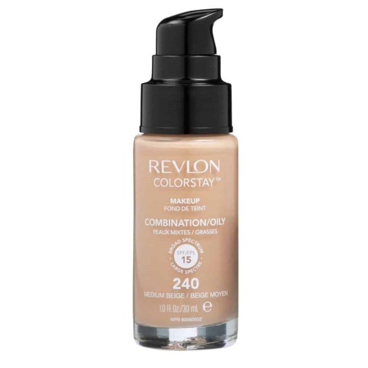 Revlon Colorstay Combination/Oily Skin - 240 Medium Beige 30ml in the group BEAUTY & HEALTH / Makeup / Facial makeup / Foundation at TP E-commerce Nordic AB (38-69101)