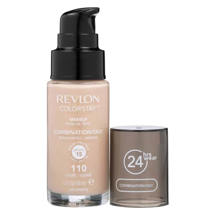 Revlon Colorstay Makeup Combination/Oily Skin - 110 Ivory 30ml in the group BEAUTY & HEALTH / Makeup / Facial makeup / Foundation at TP E-commerce Nordic AB (38-69103)