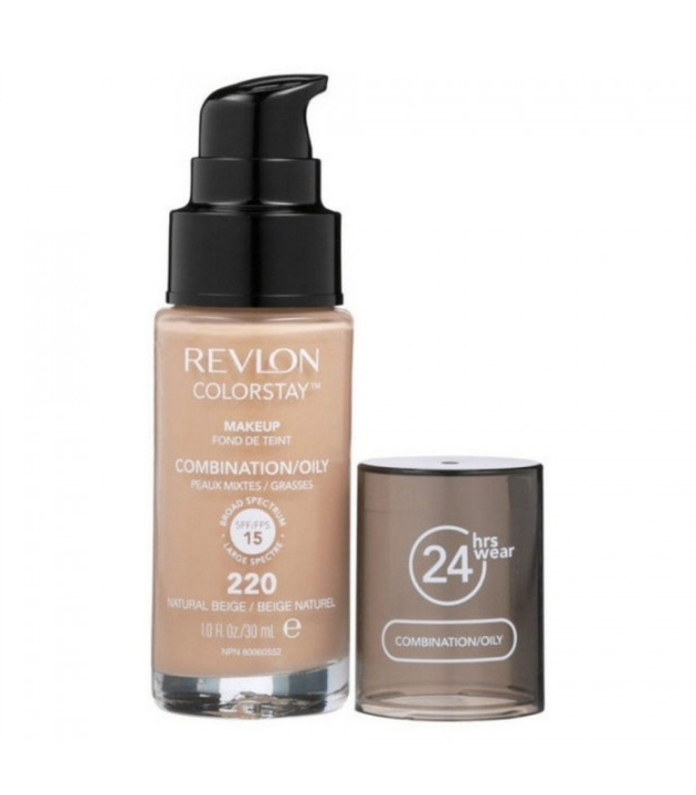 Revlon Colorstay Makeup Combination/Oily Skin - 220 Natural Beige 30ml in the group BEAUTY & HEALTH / Makeup / Facial makeup / Foundation at TP E-commerce Nordic AB (38-69105)