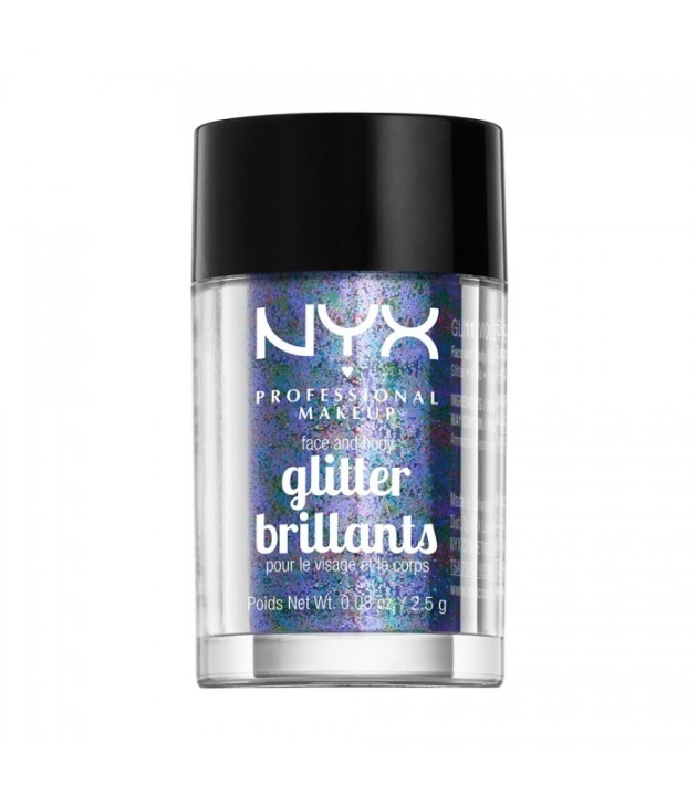 NYX PROF. MAKEUP Face & Body Glitter - 11 Violet 2,5g in the group BEAUTY & HEALTH / Makeup / Facial makeup / Glitter at TP E-commerce Nordic AB (38-69145)