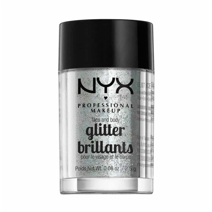 NYX PROF. MAKEUP Face & Body Glitter - 07 Ice 2,5g in the group BEAUTY & HEALTH / Makeup / Facial makeup / Glitter at TP E-commerce Nordic AB (38-69148)