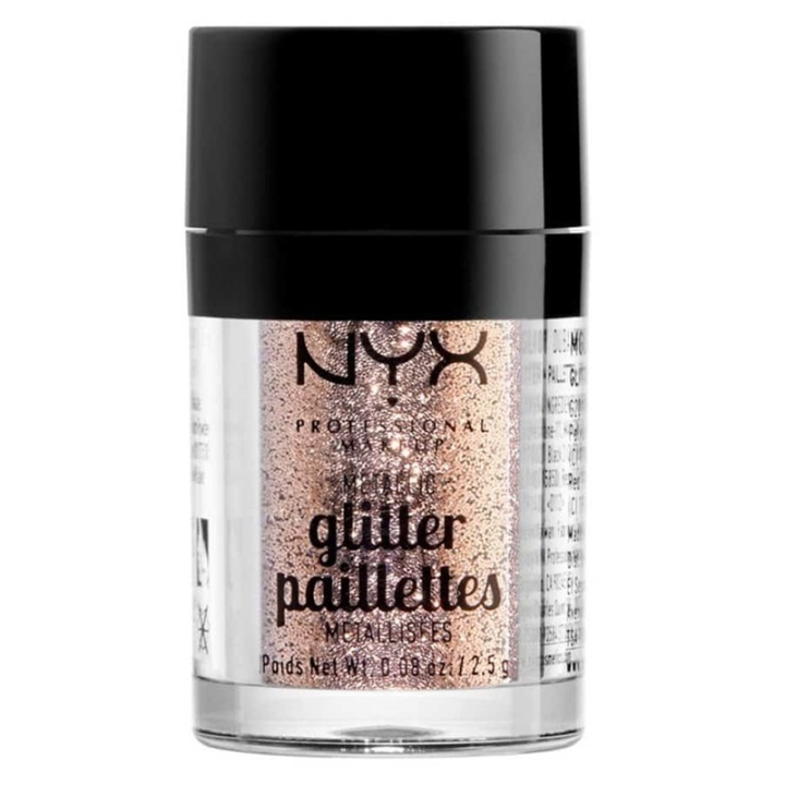 NYX PROF. MAKEUP Metallic Glitter Goldstone 2,5g in the group BEAUTY & HEALTH / Makeup / Facial makeup / Glitter at TP E-commerce Nordic AB (38-69157)
