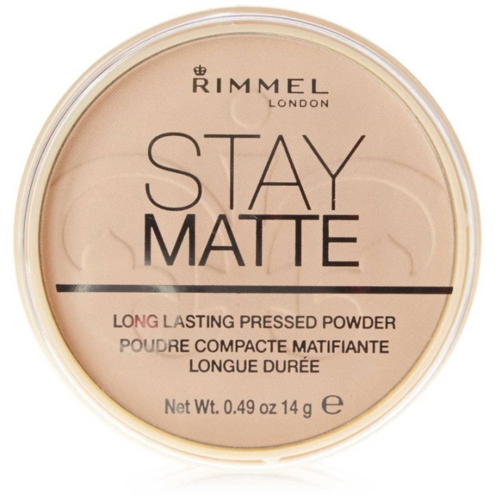 Rimmel Stay Matte Pressed Powder 001 Transparent 14g in the group BEAUTY & HEALTH / Makeup / Facial makeup / Powders at TP E-commerce Nordic AB (38-69221)