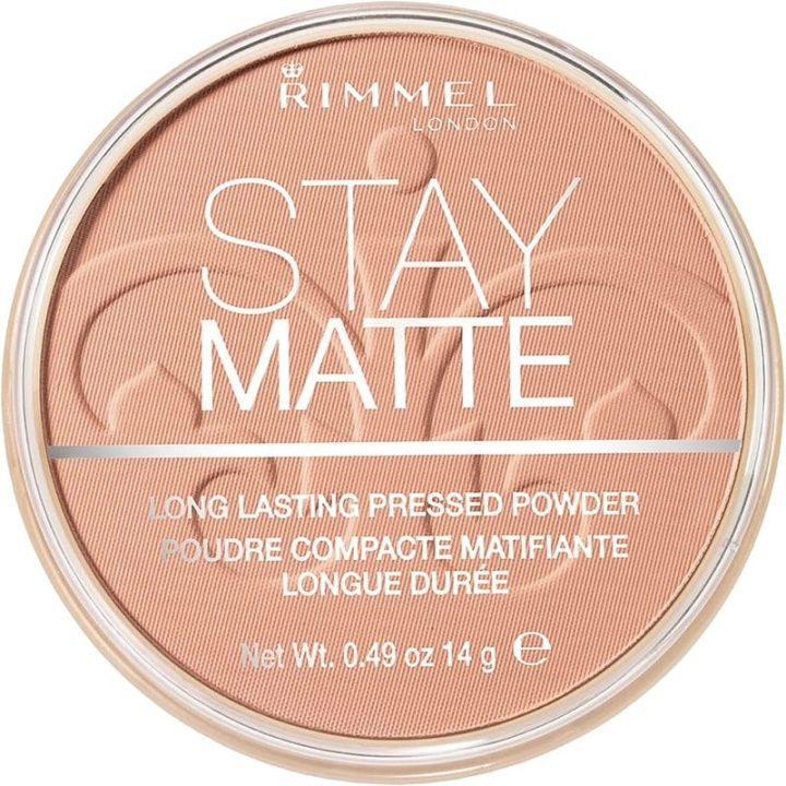 Rimmel Stay Matte Pressed Powder 009 Amber 14g in the group BEAUTY & HEALTH / Makeup / Facial makeup / Powders at TP E-commerce Nordic AB (38-69227)