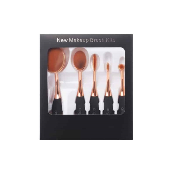 angie-L Oval Brush Set in the group BEAUTY & HEALTH / Makeup / Tools & Make up set / Brushes at TP E-commerce Nordic AB (38-69446)