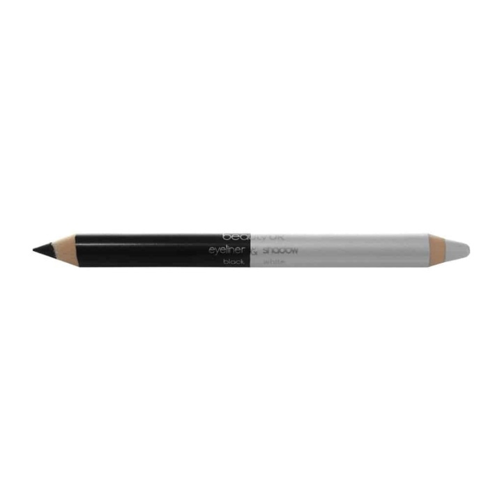 Beauty UK Double Ended Jumbo Pencil no.1 - Black&White in the group BEAUTY & HEALTH / Makeup / Eyes & Eyebrows / Eyeliner / Kajal at TP E-commerce Nordic AB (38-69545)