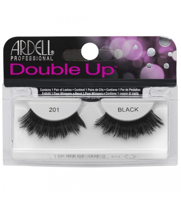Ardell Double Up False Eyelashes Black 201 in the group BEAUTY & HEALTH / Makeup / Eyes & Eyebrows / False eyelashes at TP E-commerce Nordic AB (38-69671)