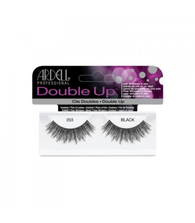 Ardell Double Up False Eyelashes Black 203 in the group BEAUTY & HEALTH / Makeup / Eyes & Eyebrows / False eyelashes at TP E-commerce Nordic AB (38-69673)