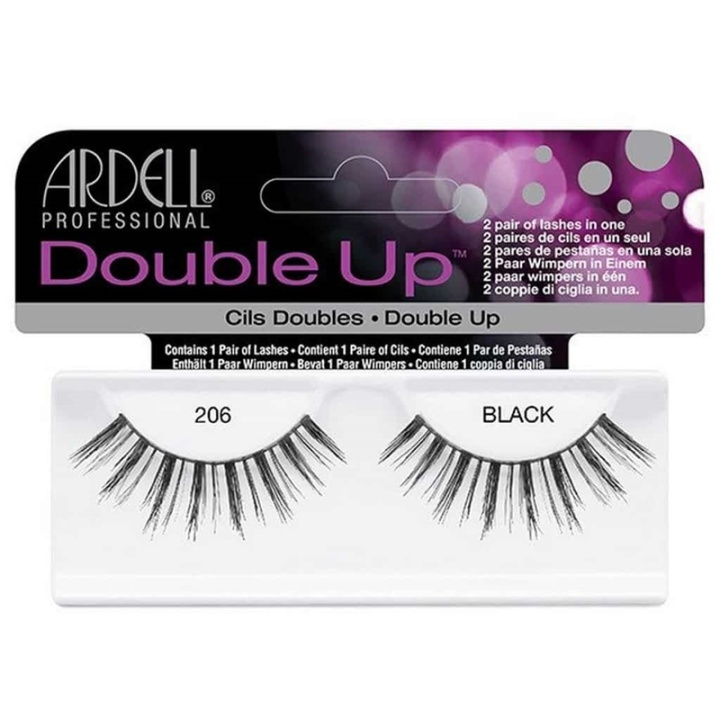 Ardell Double Up False Eyelashes Black 206 in the group BEAUTY & HEALTH / Makeup / Eyes & Eyebrows / False eyelashes at TP E-commerce Nordic AB (38-69675)