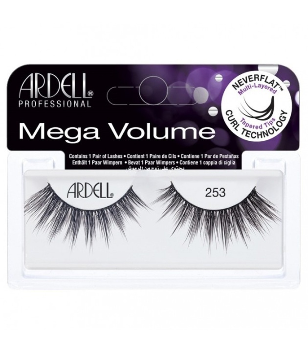 Ardell False Lashes Mega Volume 253 Black in the group BEAUTY & HEALTH / Makeup / Eyes & Eyebrows / False eyelashes at TP E-commerce Nordic AB (38-69691)