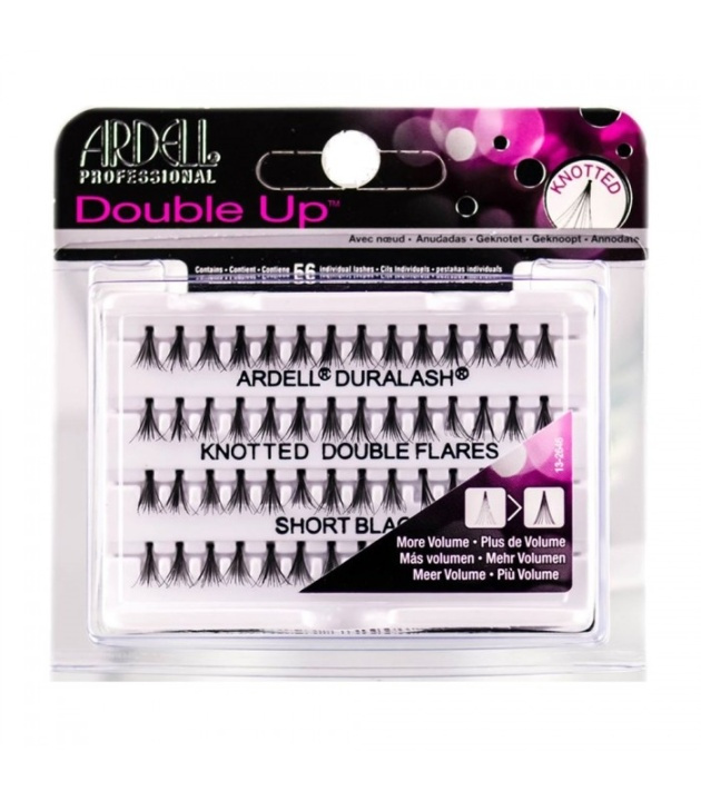 Ardell Individual Double Up Knotted Long Black in the group BEAUTY & HEALTH / Makeup / Eyes & Eyebrows / False eyelashes at TP E-commerce Nordic AB (38-69696)