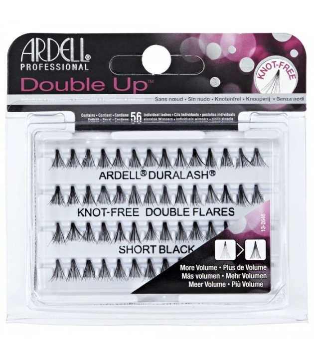 Ardell Individual Double Up Short Black Knotted in the group BEAUTY & HEALTH / Makeup / Eyes & Eyebrows / False eyelashes at TP E-commerce Nordic AB (38-69698)