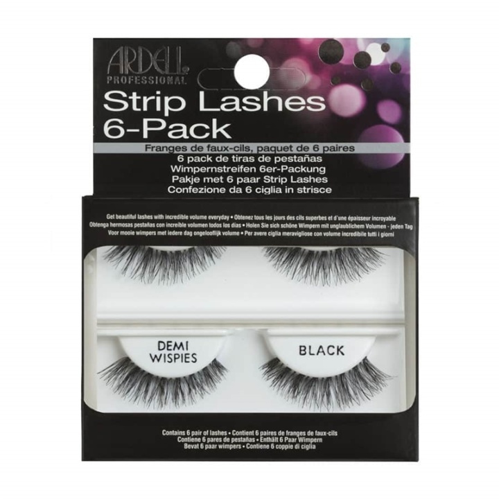 Ardell Professional 6-pack Strip Lashes Demi Wispies in the group BEAUTY & HEALTH / Makeup / Eyes & Eyebrows / False eyelashes at TP E-commerce Nordic AB (38-69724)