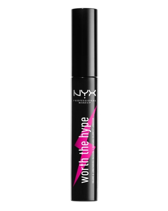 NYX PROF. MAKEUP Worth The Hype Volumizing & Lengthening Mascara Black/Noir in the group BEAUTY & HEALTH / Makeup / Eyes & Eyebrows / Mascara at TP E-commerce Nordic AB (38-69816)