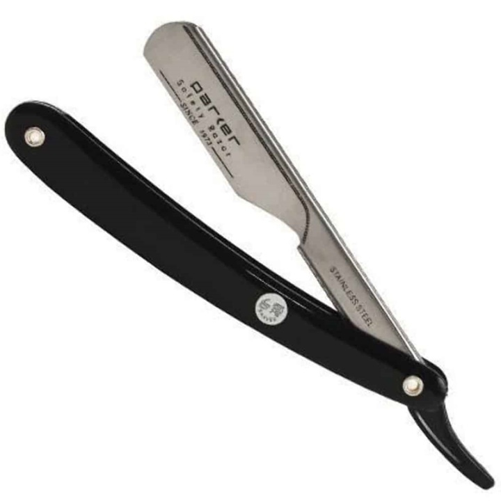 Parker 33R Shave Knife Barber Black in the group BEAUTY & HEALTH / Hair & Styling / Shaving & Trimming / Razors & Accessories at TP E-commerce Nordic AB (38-70075)