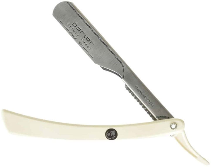 Parker 34R Shave Knife Barber White in the group BEAUTY & HEALTH / Hair & Styling / Shaving & Trimming / Razors & Accessories at TP E-commerce Nordic AB (38-70076)