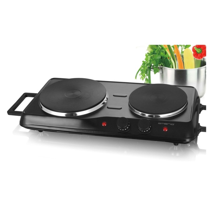 Emerio Kokplatta Dubbel med handtag in the group HOME, HOUSEHOLD & GARDEN / Household appliances / Cooktops and Hot plates at TP E-commerce Nordic AB (38-71044)