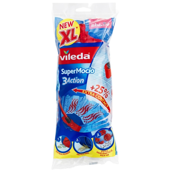 Vileda Supermocio 3Action Refill in the group HOME, HOUSEHOLD & GARDEN / Cleaning products / Other cleaning accessories at TP E-commerce Nordic AB (38-71150)