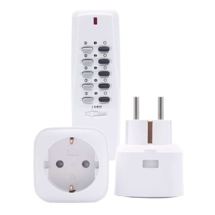 Nexa Pluginmottagare På/Av mini 2x3500W MYCR-1/SET in the group HOME, HOUSEHOLD & GARDEN / Smart home / Smart plugs at TP E-commerce Nordic AB (38-71439)