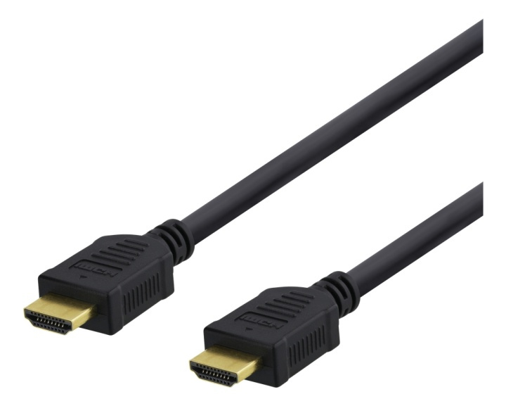 DELTACO High-Speed HDMI cable, 10m, Ethernet, 4K UHD, black in the group HOME ELECTRONICS / Cables & Adapters / HDMI / Cables at TP E-commerce Nordic AB (38-71643)