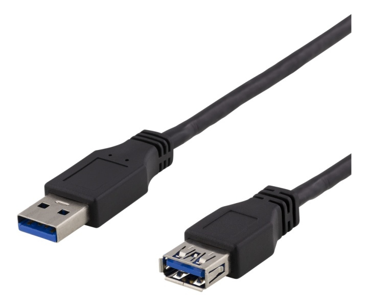 DELTACO USB 3.1 Gen1 Extension cable, 3m, USB-A male to USB-A female, in the group COMPUTERS & PERIPHERALS / Computer cables / USB / USB-A / Cables at TP E-commerce Nordic AB (38-71719)