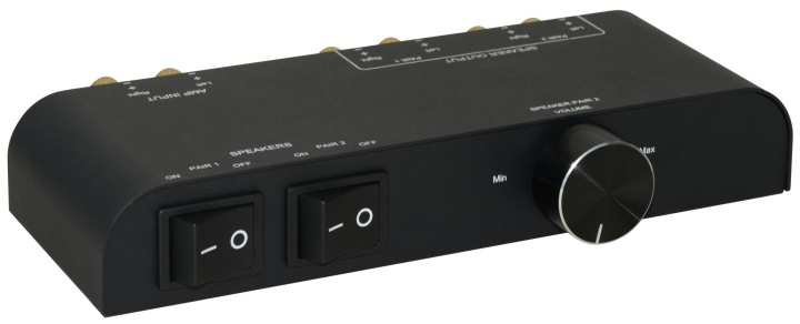 2-Way Speaker Switch with Banana plugs in the group COMPUTERS & PERIPHERALS / Computer accessories / Other at TP E-commerce Nordic AB (38-71774)