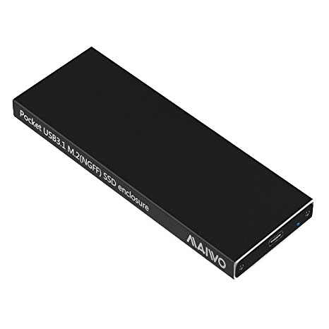 M.2 external enclosure, USB-C, USB 3.1 Gen2, 10 Gbps, black in the group COMPUTERS & PERIPHERALS / Computer accessories / Hard drives cabinets / SSD at TP E-commerce Nordic AB (38-71793)
