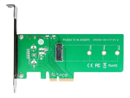 PCIe to M.2 PCIe card in the group COMPUTERS & PERIPHERALS / Computer components / Harddrives / Adapters & Accessories at TP E-commerce Nordic AB (38-71809)