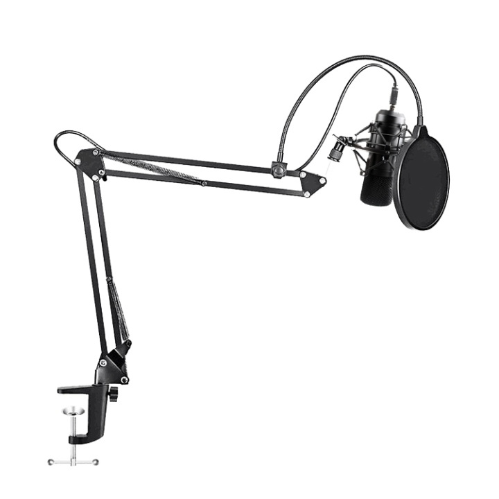 MAONO USB Podcasting Microphone kit, 16mm microphone, arm with mount, in the group COMPUTERS & PERIPHERALS / Computer accessories / Microphones at TP E-commerce Nordic AB (38-71882)