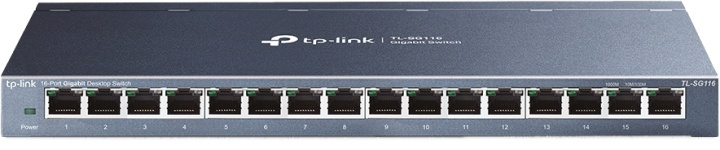 TP-LINK 16-Port desktop switch, Gigabit, plug and play, white in the group COMPUTERS & PERIPHERALS / Network / Switches / 10/100/1000Mbps at TP E-commerce Nordic AB (38-71987)