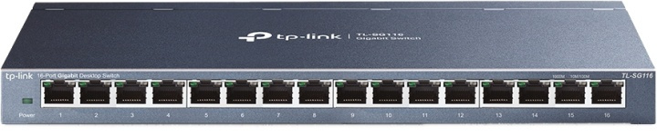 TP-LINK 16-Port desktop switch, Gigabit, plug and play, white in the group COMPUTERS & PERIPHERALS / Network / Switches at TP E-commerce Nordic AB (38-71987)