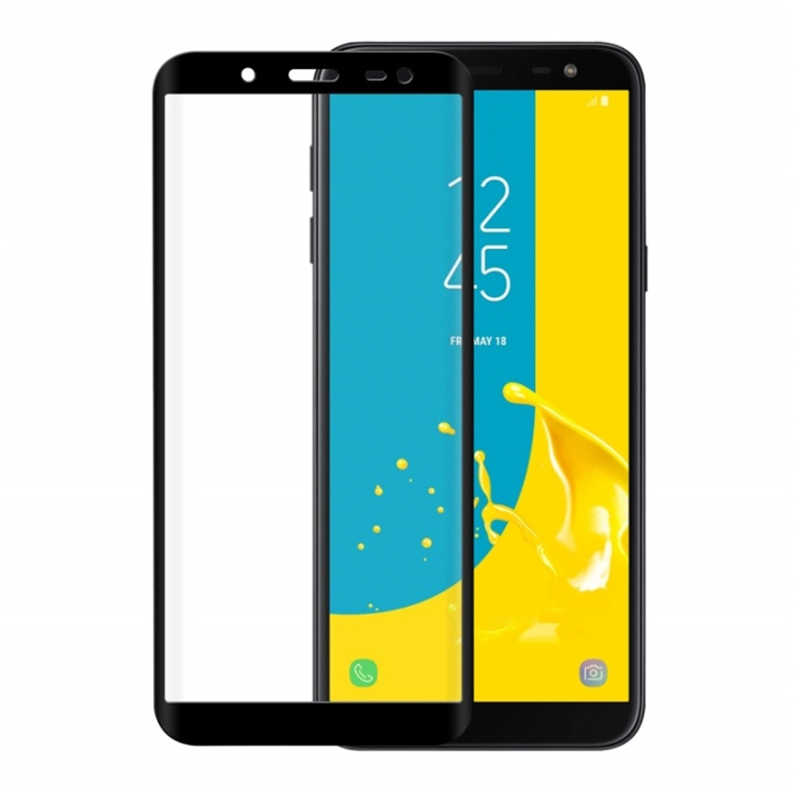 Gear Glass Prot. 3D Samsung J6 2018 Edge to Edge Black in the group SMARTPHONE & TABLETS / Phone cases / Samsung at TP E-commerce Nordic AB (38-72071)