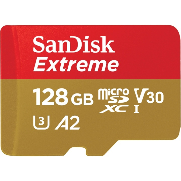 SANDISK MicroSDXC Extreme 128GB 128GB Adapt 160MB/s A2 C10 V30 in the group HOME ELECTRONICS / Storage media / Memory cards / MicroSD/HC/XC at TP E-commerce Nordic AB (38-72183)