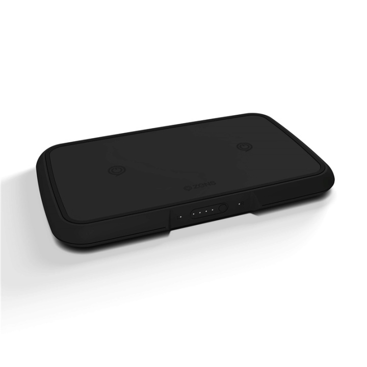 Zens Power Bank Dual Wireless Charger 9000 mAh 9000mAh Laddar och Laddas Trådlöst Svart in the group SMARTPHONE & TABLETS / Chargers & Cables / Powerbanks at TP E-commerce Nordic AB (38-72223)