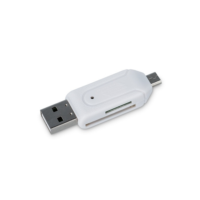 Forever USB OTG Card reader USB & microUSB / SD & micro SD in the group HOME ELECTRONICS / Storage media / Memory card reader at TP E-commerce Nordic AB (38-72419)